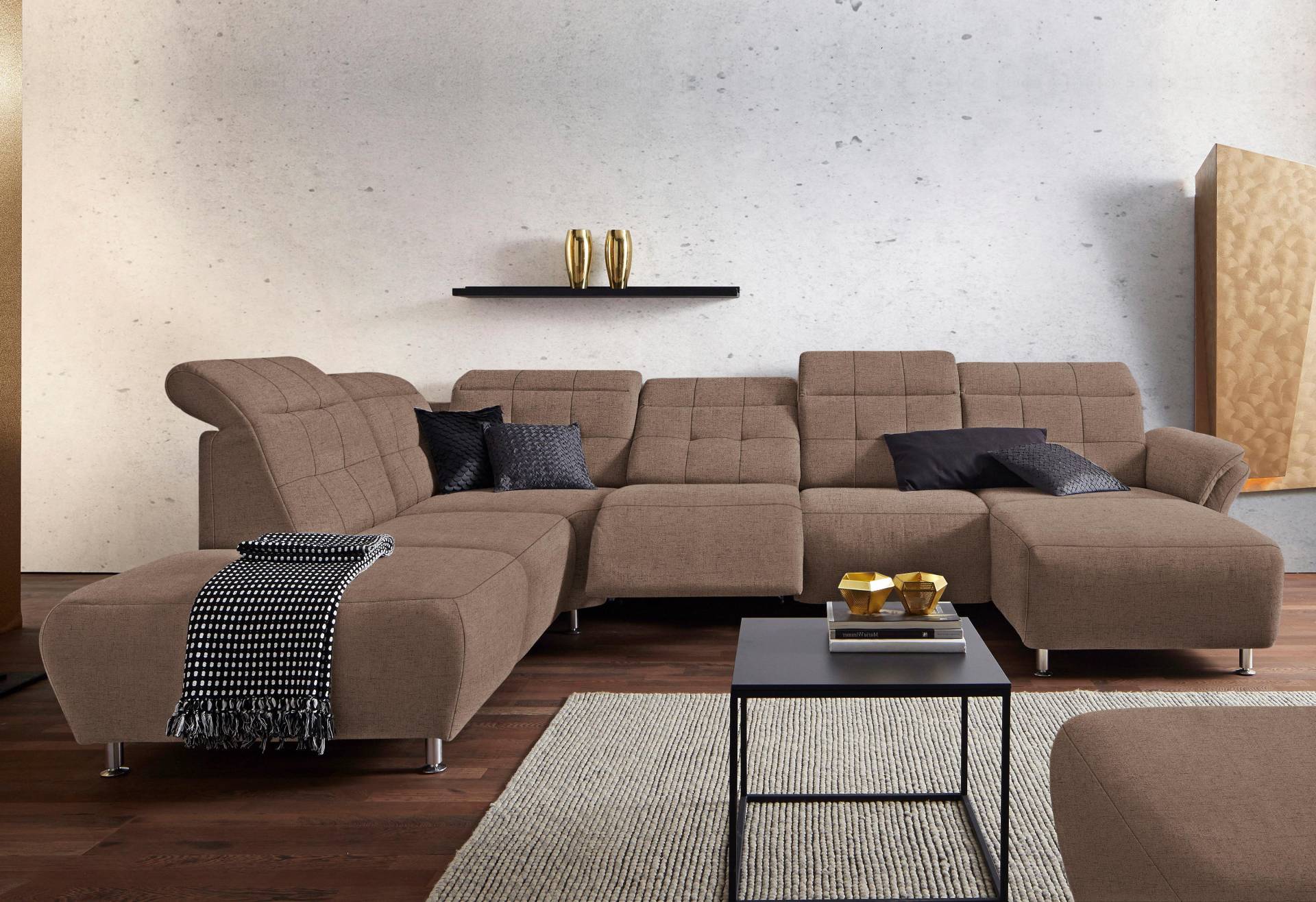 Places of Style Wohnlandschaft »Manhattan U-Form«, 2 Sitze mit elektrischer Relaxfunktion, verstellbare Armlehnen Places of Style Wohnlandschaft »Manhattan U-Form«, 2 Sitze mit elektrischer Relaxfunktion, verstellbare Armlehnen von PLACES OF STYLE