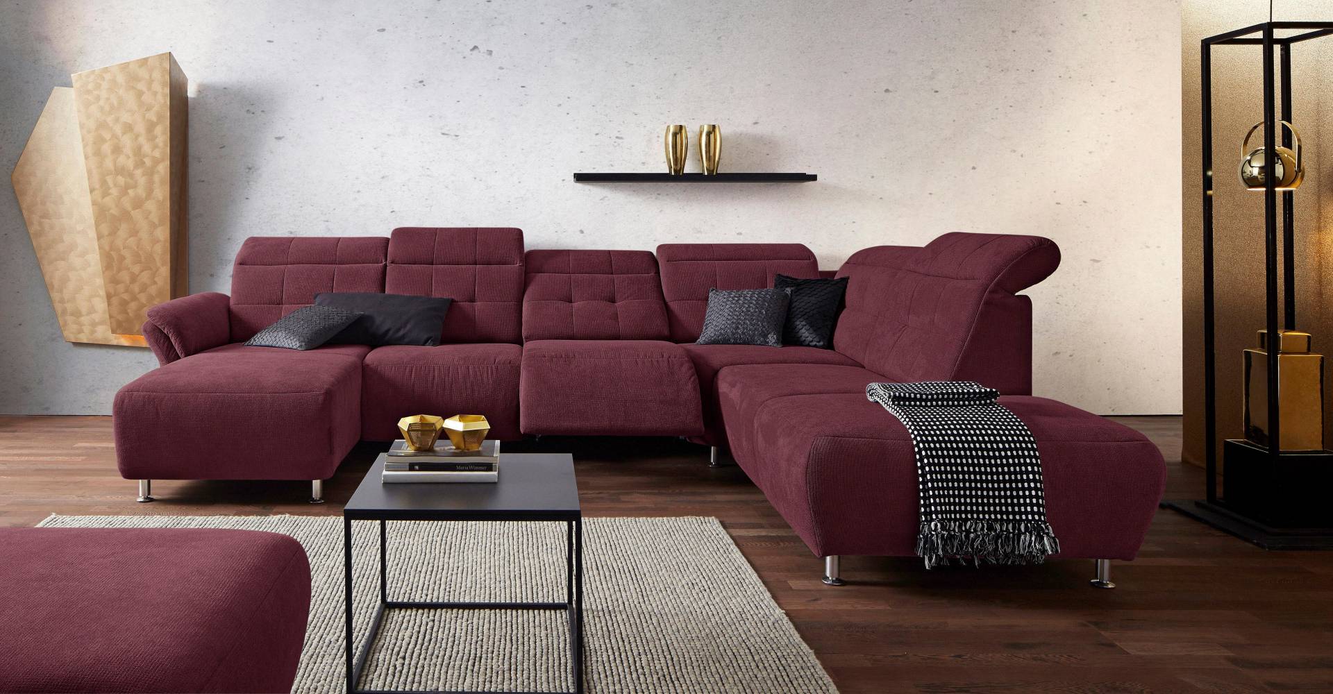 Places of Style Wohnlandschaft »Manhattan U-Form«, 2 Sitze mit elektrischer Relaxfunktion, verstellbare Armlehnen Places of Style Wohnlandschaft »Manhattan U-Form«, 2 Sitze mit elektrischer Relaxfunktion, verstellbare Armlehnen von PLACES OF STYLE