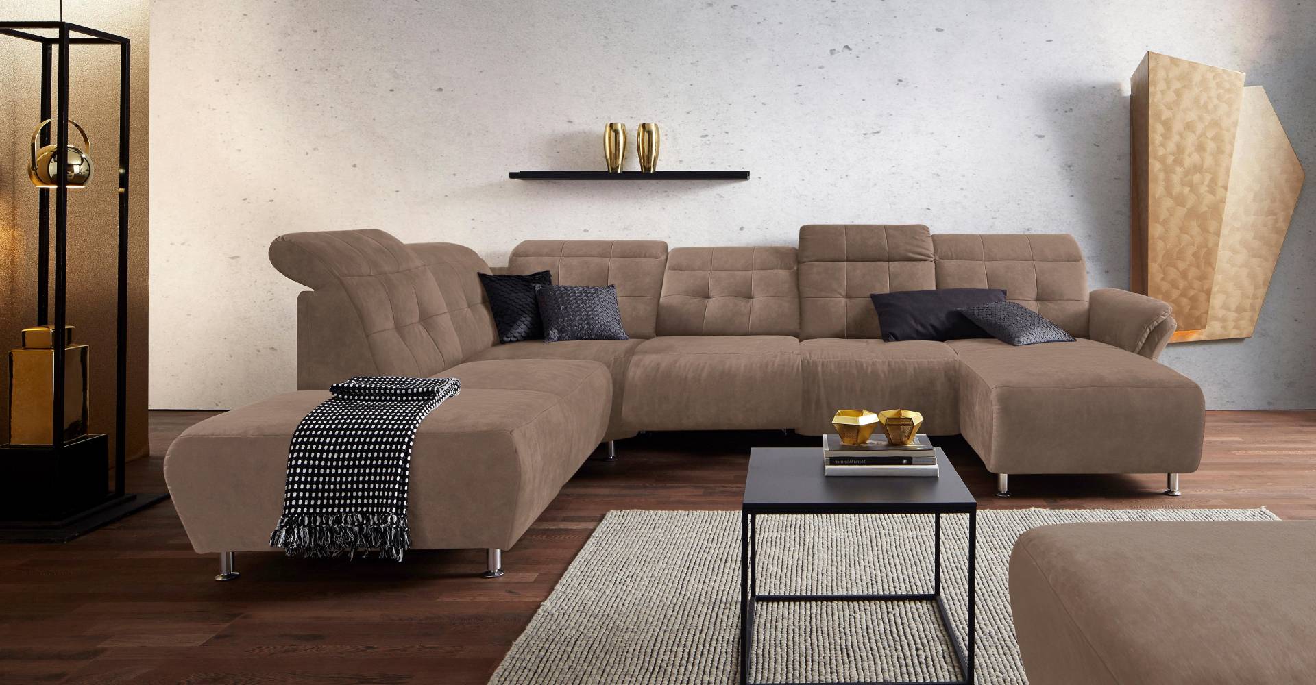 Places of Style Wohnlandschaft »Manhattan U-Form«, 2 Sitze mit elektrischer Relaxfunktion, verstellbare Armlehnen Places of Style Wohnlandschaft »Manhattan U-Form«, 2 Sitze mit elektrischer Relaxfunktion, verstellbare Armlehnen von PLACES OF STYLE