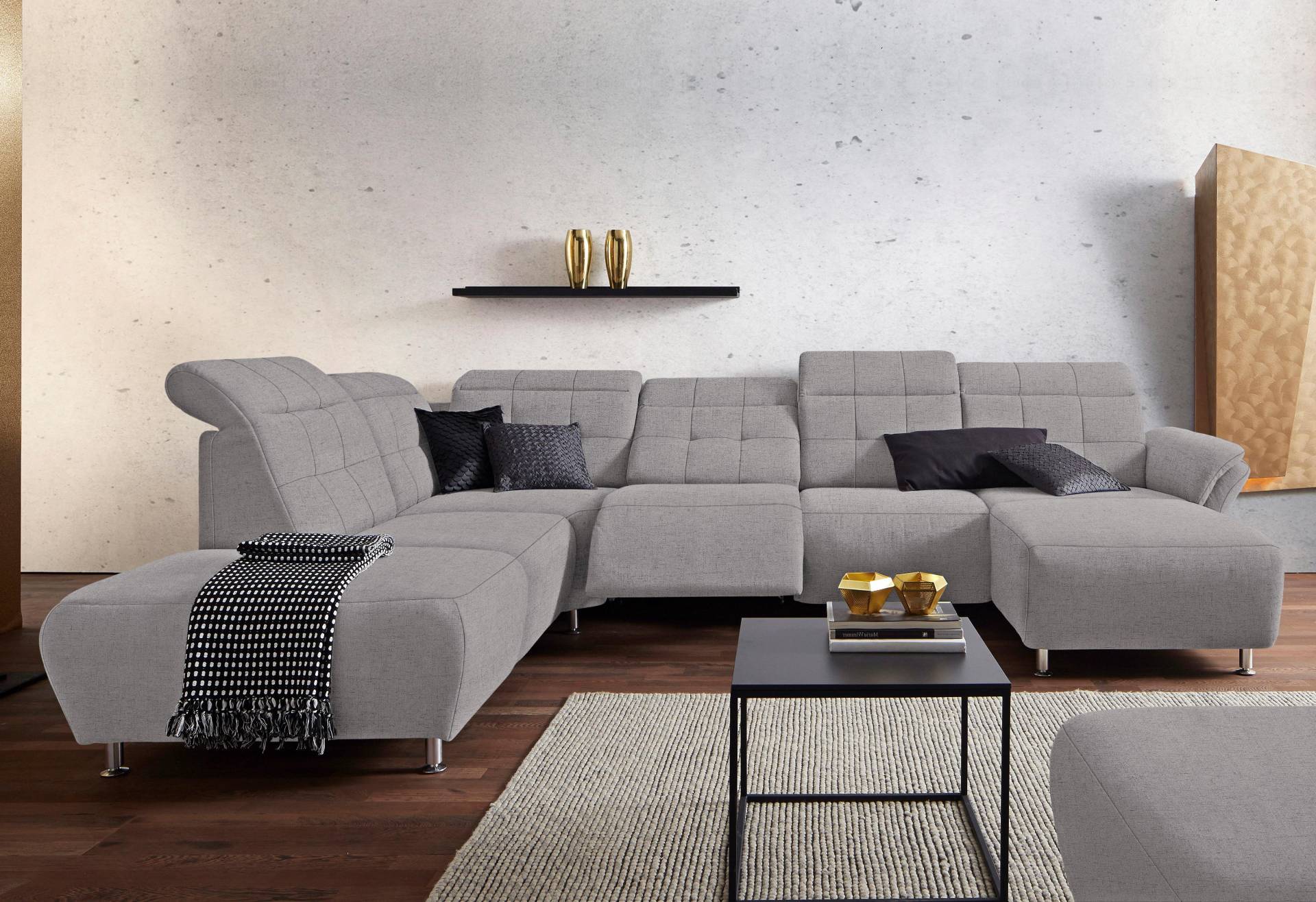 Places of Style Wohnlandschaft »Manhattan U-Form«, 2 Sitze mit elektrischer Relaxfunktion, verstellbare Armlehnen Places of Style Wohnlandschaft »Manhattan U-Form«, 2 Sitze mit elektrischer Relaxfunktion, verstellbare Armlehnen von PLACES OF STYLE