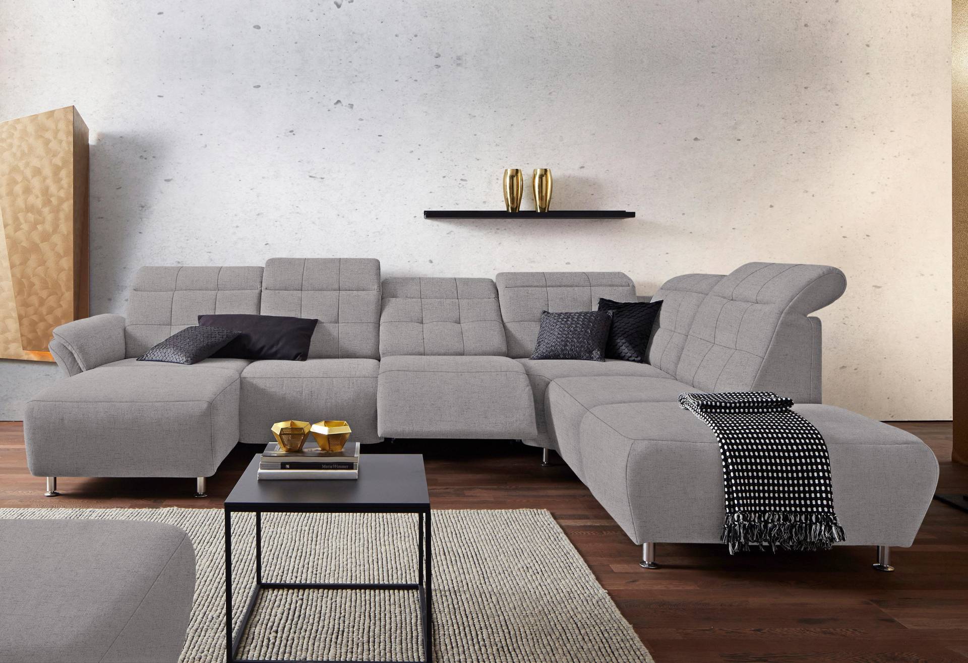 Places of Style Wohnlandschaft »Manhattan U-Form«, 2 Sitze mit elektrischer Relaxfunktion, verstellbare Armlehnen Places of Style Wohnlandschaft »Manhattan U-Form«, 2 Sitze mit elektrischer Relaxfunktion, verstellbare Armlehnen von PLACES OF STYLE