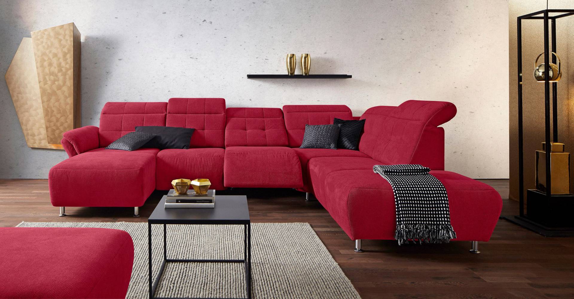 Places of Style Wohnlandschaft »Manhattan U-Form«, 2 Sitze mit elektrischer Relaxfunktion, verstellbare Armlehnen Places of Style Wohnlandschaft »Manhattan U-Form«, 2 Sitze mit elektrischer Relaxfunktion, verstellbare Armlehnen von PLACES OF STYLE