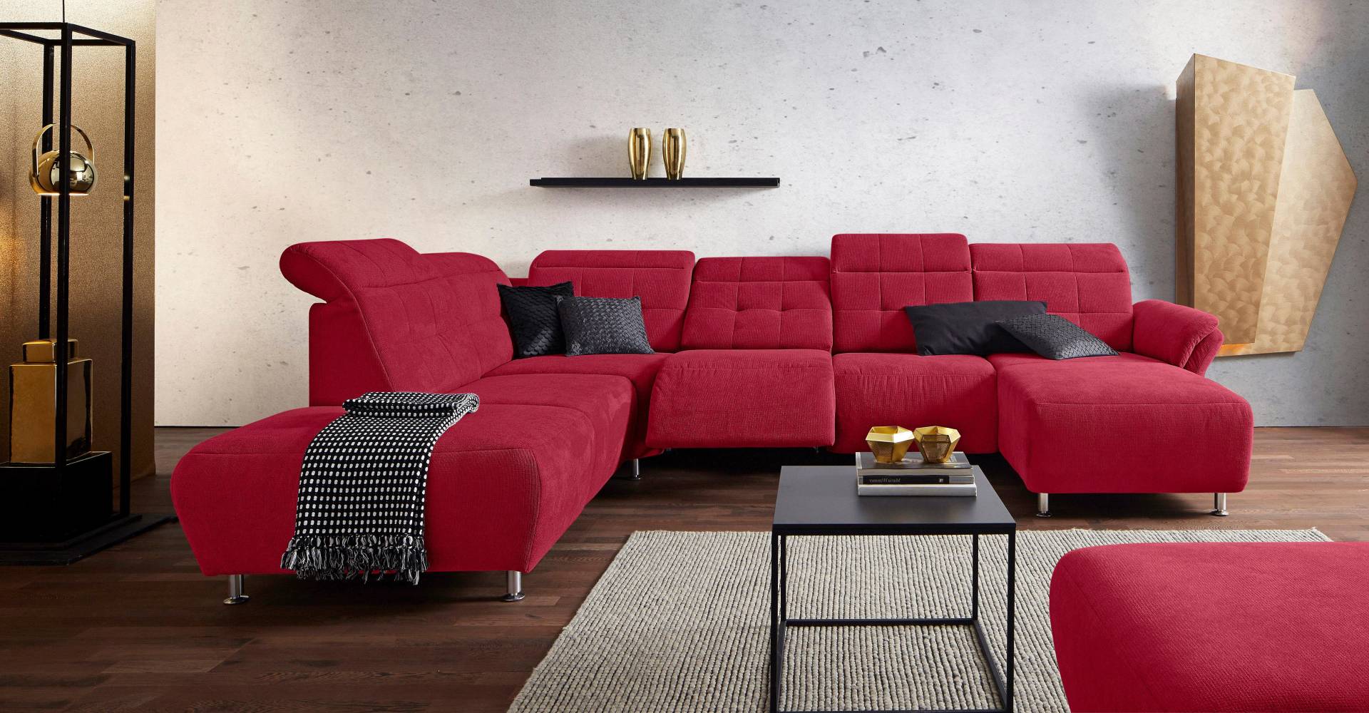 Places of Style Wohnlandschaft »Manhattan U-Form«, 2 Sitze mit elektrischer Relaxfunktion, verstellbare Armlehnen Places of Style Wohnlandschaft »Manhattan U-Form«, 2 Sitze mit elektrischer Relaxfunktion, verstellbare Armlehnen von PLACES OF STYLE