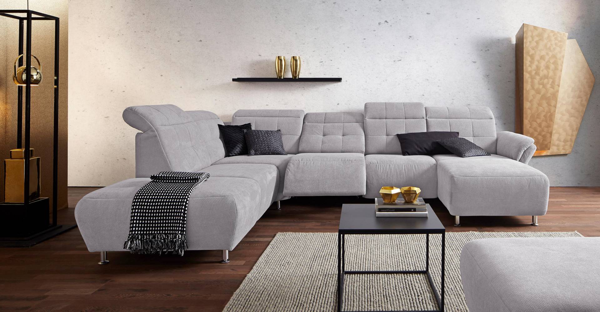 Places of Style Wohnlandschaft »Manhattan U-Form«, 2 Sitze mit elektrischer Relaxfunktion, verstellbare Armlehnen Places of Style Wohnlandschaft »Manhattan U-Form«, 2 Sitze mit elektrischer Relaxfunktion, verstellbare Armlehnen von PLACES OF STYLE