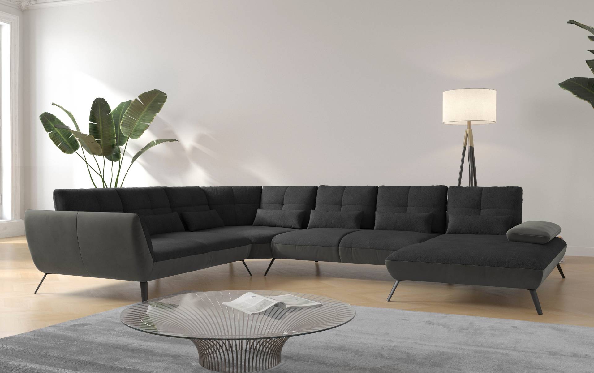 Places of Style Wohnlandschaft »Mikado U-Form«, inkl. Sitztiefenverstellung und Armteilverstellung Places of Style Wohnlandschaft »Mikado U-Form«, inkl. Sitztiefenverstellung und Armteilverstellung von PLACES OF STYLE