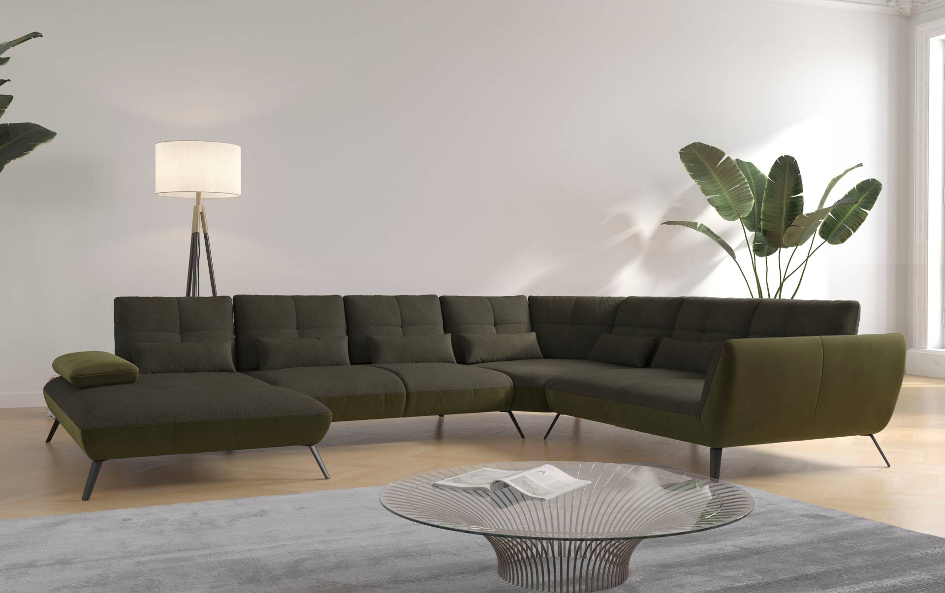 Places of Style Wohnlandschaft »Mikado U-Form«, inkl. Sitztiefenverstellung und Armteilverstellung Places of Style Wohnlandschaft »Mikado U-Form«, inkl. Sitztiefenverstellung und Armteilverstellung von PLACES OF STYLE