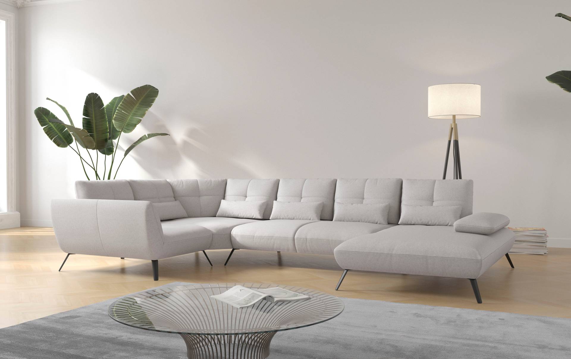 Places of Style Wohnlandschaft »Mikado U-Form«, inkl. Sitztiefenverstellung und Armteilverstellung Places of Style Wohnlandschaft »Mikado U-Form«, inkl. Sitztiefenverstellung und Armteilverstellung von PLACES OF STYLE