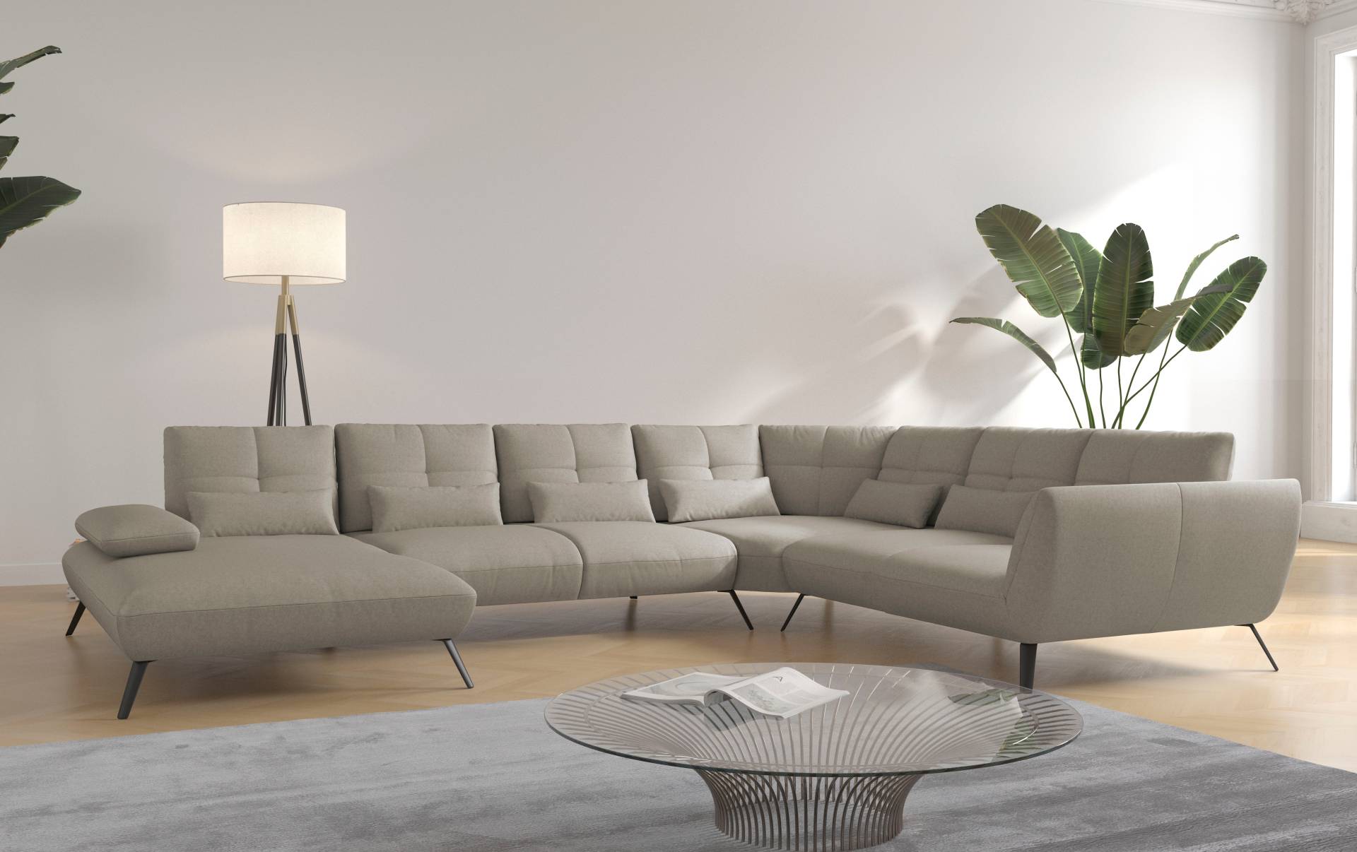 Places of Style Wohnlandschaft »Mikado U-Form«, inkl. Sitztiefenverstellung und Armteilverstellung Places of Style Wohnlandschaft »Mikado U-Form«, inkl. Sitztiefenverstellung und Armteilverstellung von PLACES OF STYLE