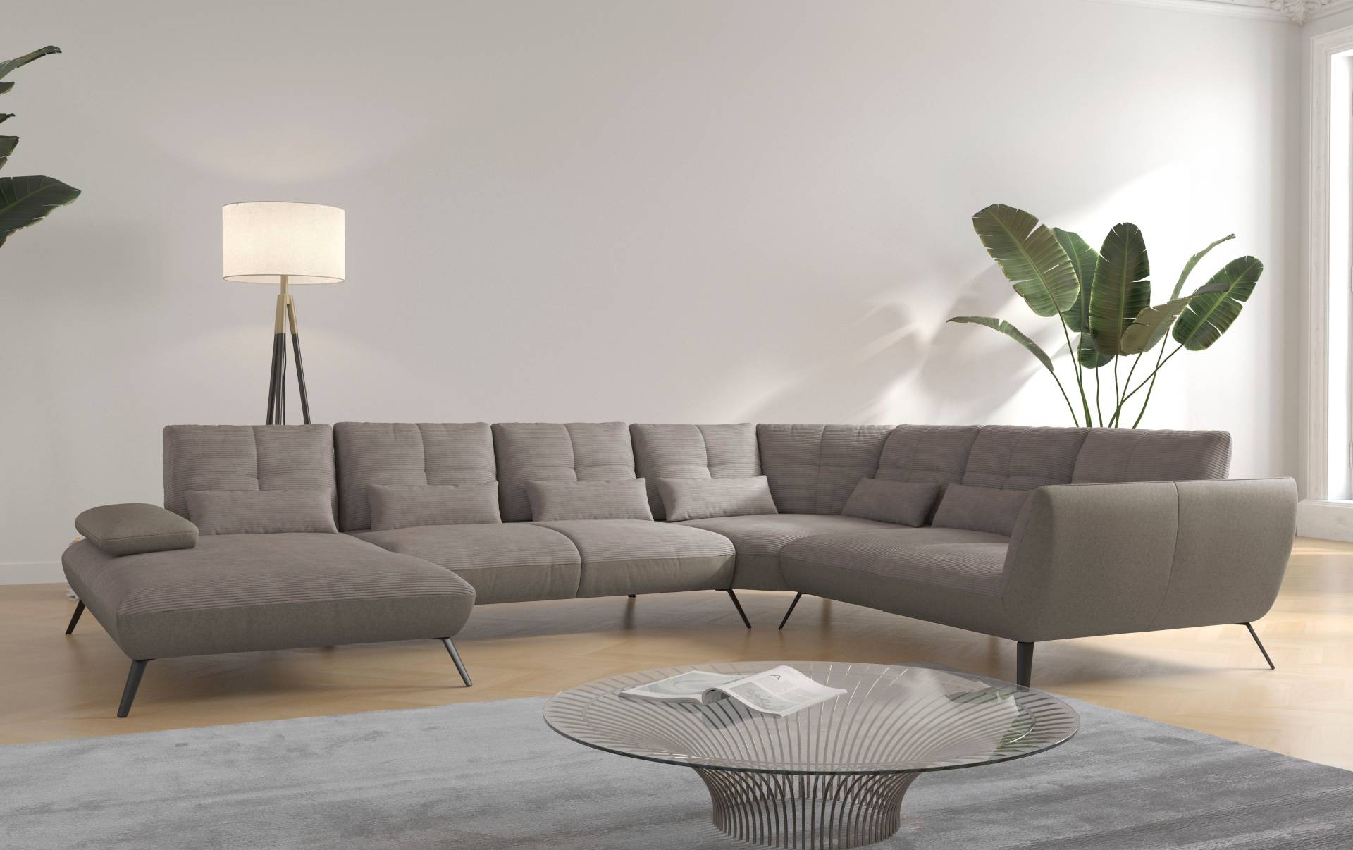Places of Style Wohnlandschaft »Mikado U-Form«, inkl. Sitztiefenverstellung und Armteilverstellung Places of Style Wohnlandschaft »Mikado U-Form«, inkl. Sitztiefenverstellung und Armteilverstellung von PLACES OF STYLE