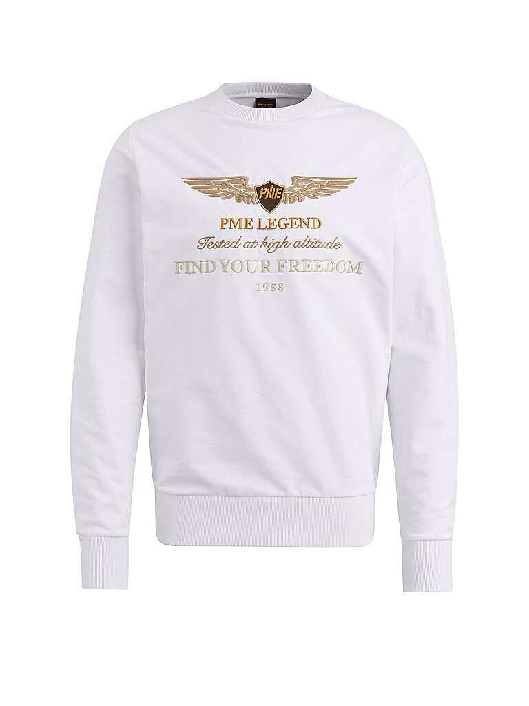 PME LEGEND Sweater weiss | L von PME LEGEND