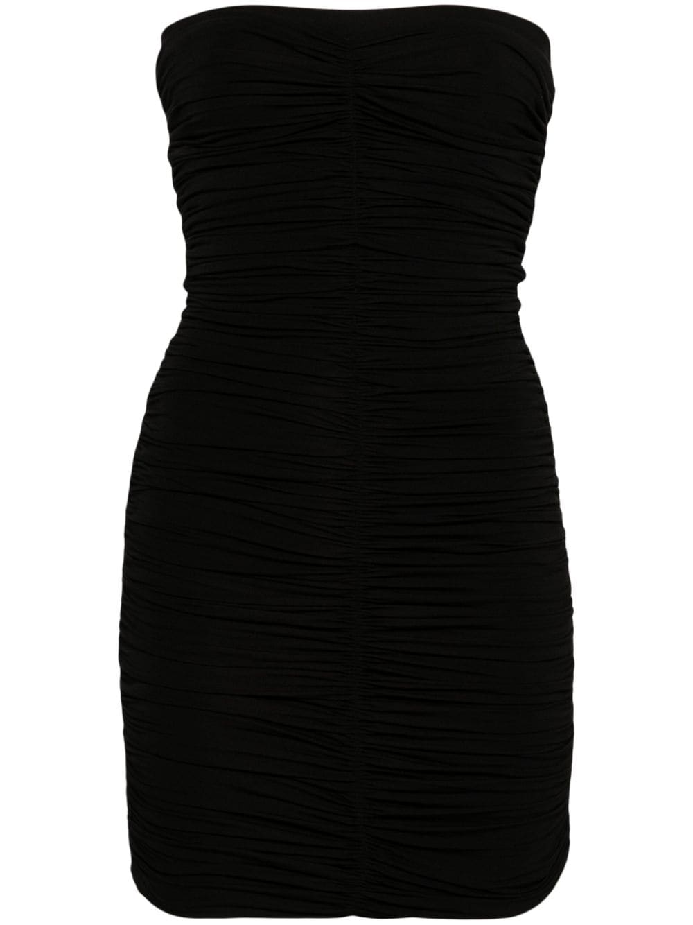 PNK strapless ruched minidress - Black von PNK