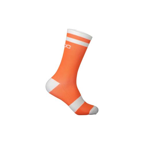 POC Lure MTB Sock Long - Zink Orange/Hydrogen White (Grösse: M/40-42) von POC