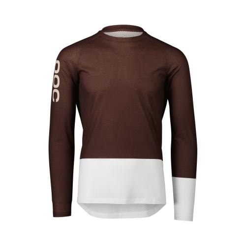 POC MTB Pure LS Jersey - Axinite Brown/Hydrogen White (Grösse: L) von POC