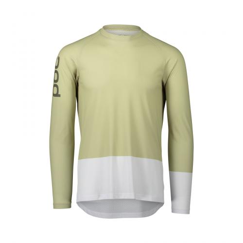 POC MTB Pure LS Jersey - Prehnite Green/Hydrogen White (Grösse: L) von POC