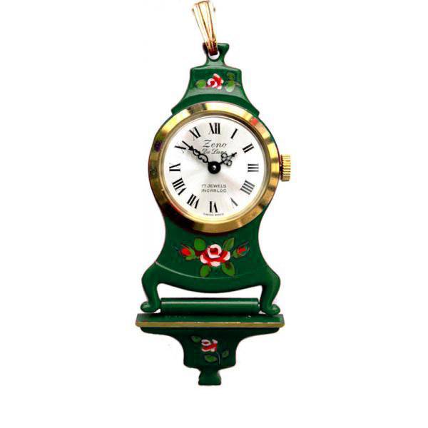 Anhängeuhr Neuchateloise von ZENO De Luxe Swiss, grün von POCKET