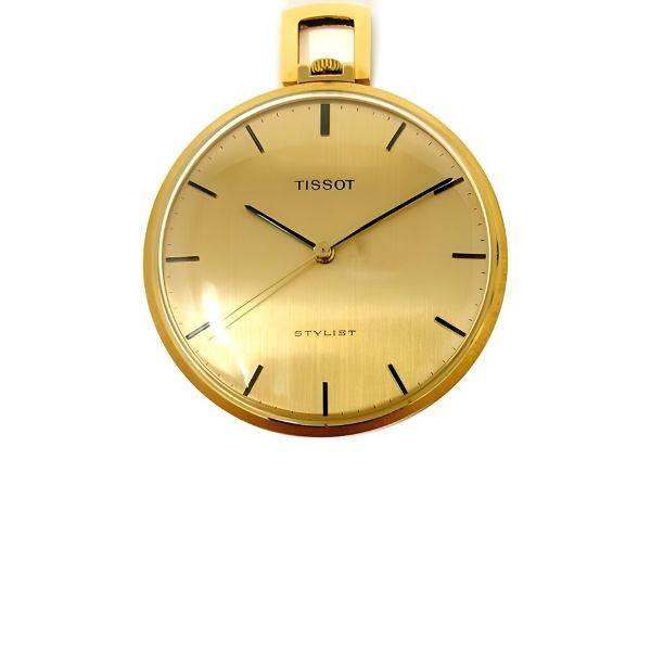 Design Taschenuhr Handaufzug, Tissot® Stylist 18K Gold von POCKET