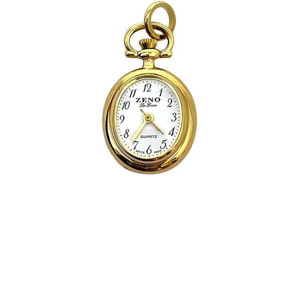 Klassik Anhängeuhr, oval vergoldet Klassik Anhängeuhr, oval vergoldet von POCKET