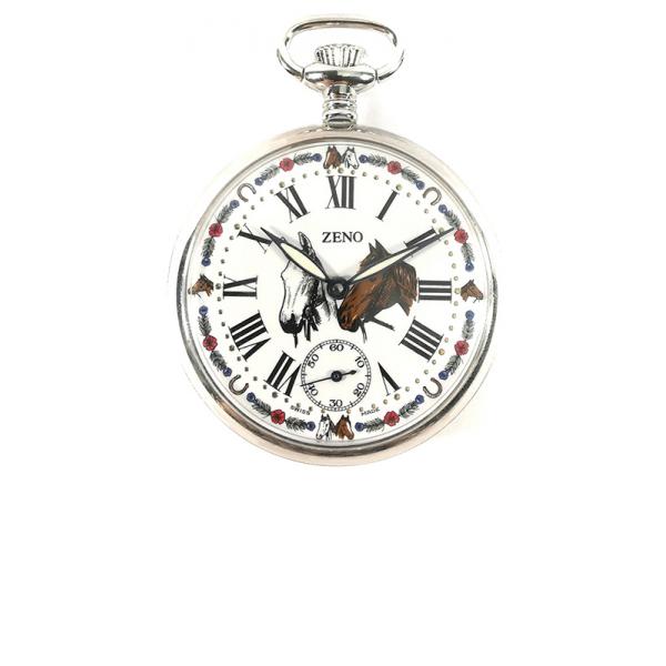 Klassik Taschenuhr Handaufzug, Pferde Klassik Taschenuhr Handaufzug, Pferde von POCKET