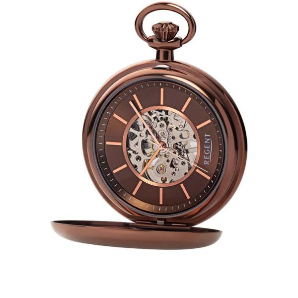 Klassik Taschenuhr Handaufzug, Regent Savonette braun Klassik Taschenuhr Handaufzug, Regent Savonette braun von POCKET