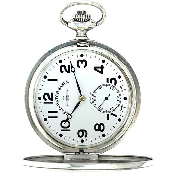Klassik Taschenuhr Handaufzug, Silber Basilea Klassik Taschenuhr Handaufzug, Silber Basilea von POCKET