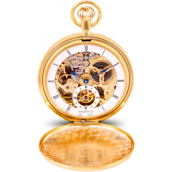 Klassik Taschenuhr Handaufzug, Skelett gold Klassik Taschenuhr Handaufzug, Skelett gold von POCKET