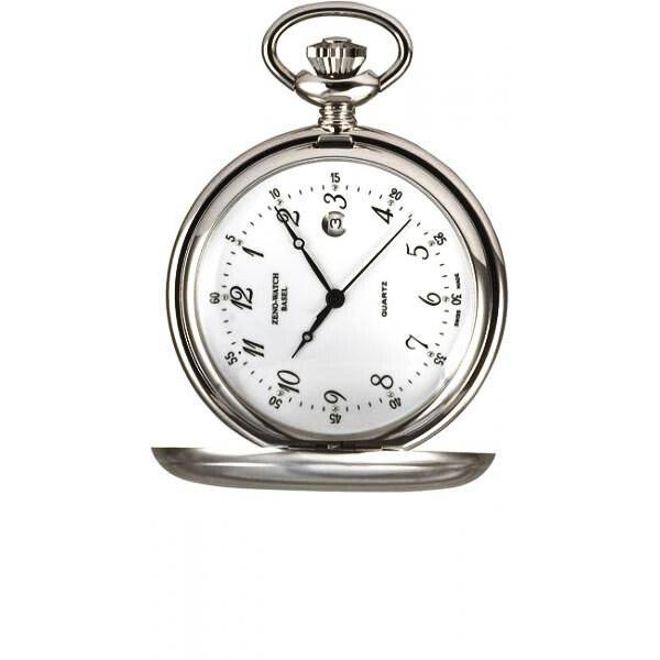 Klassik Taschenuhr Quartz, chromé Datum Klassik Taschenuhr Quartz, chromé Datum von POCKET