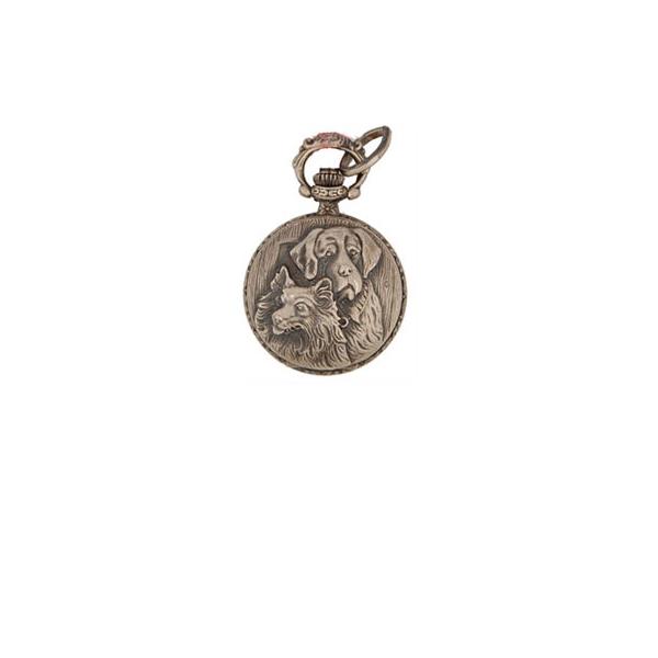 Vintage Anhängeuhr Quartz, Hunde schwarz Vintage Anhängeuhr Quartz, Hunde schwarz von POCKET