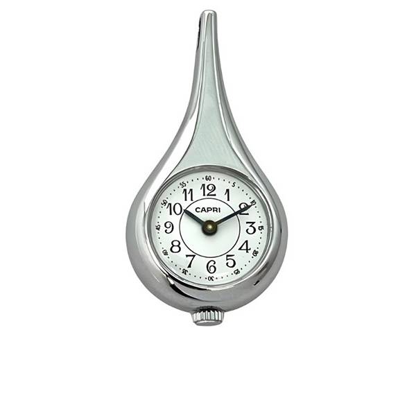 Modische Anhängeuhr Handaufzug, Tropfen silber weiss Modische Anhängeuhr Handaufzug, Tropfen silber weiss von POCKET