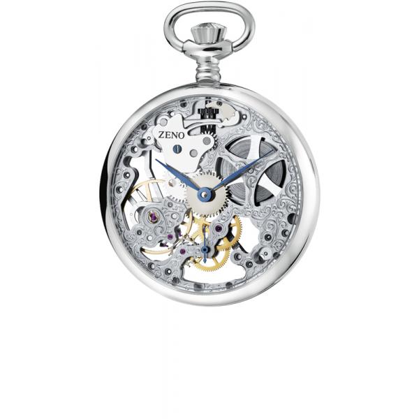 Skelett Taschenuhr Handaufzug, chromé Skelett Taschenuhr Handaufzug, chromé von POCKET