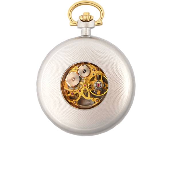 Skelett Taschenuhr Handaufzug, grau Skelett Taschenuhr Handaufzug, grau von POCKET