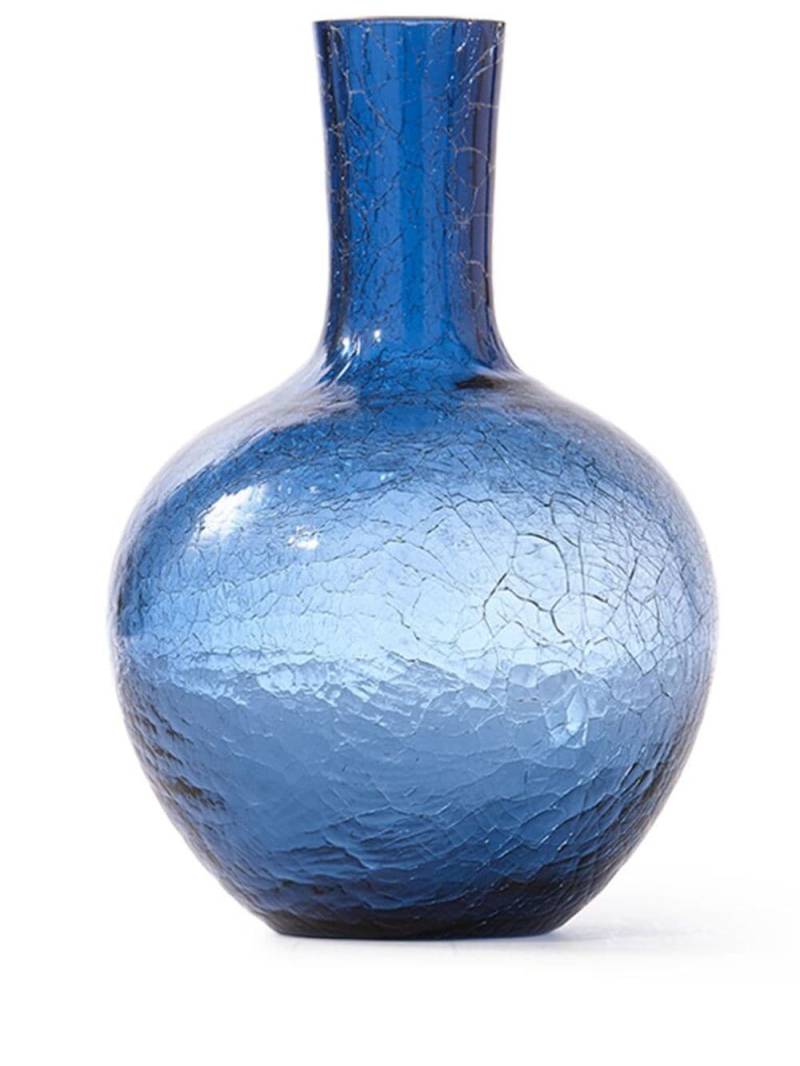 POLSPOTTEN Ball Body glass vase (32cm) - Blue von POLSPOTTEN