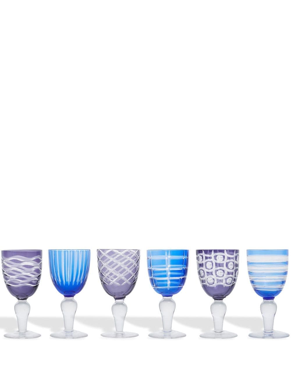 POLSPOTTEN Cobalt wine glasses (set of 6) - Blue von POLSPOTTEN
