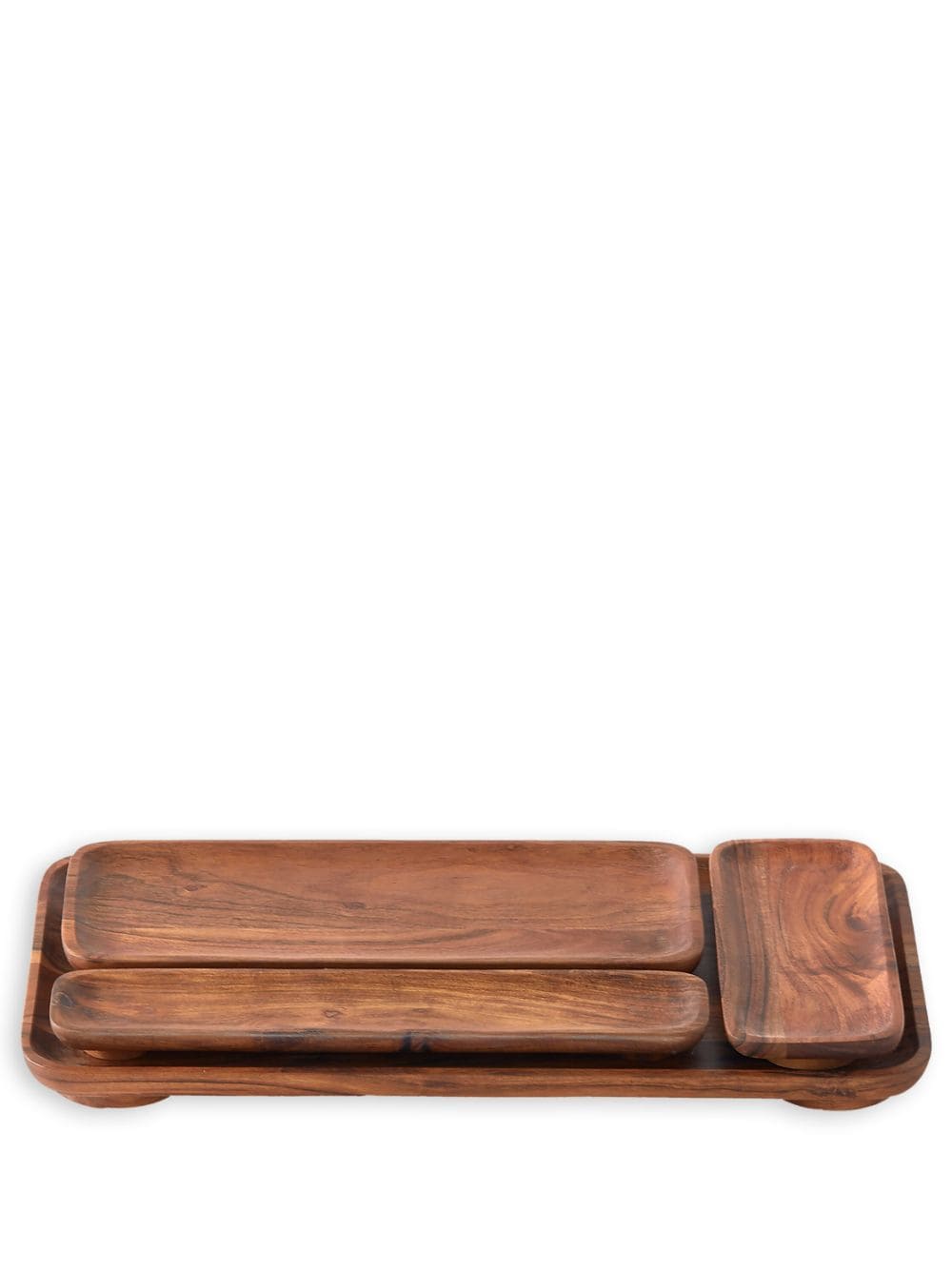 POLSPOTTEN Plankie rectangle-shape tray - Brown von POLSPOTTEN