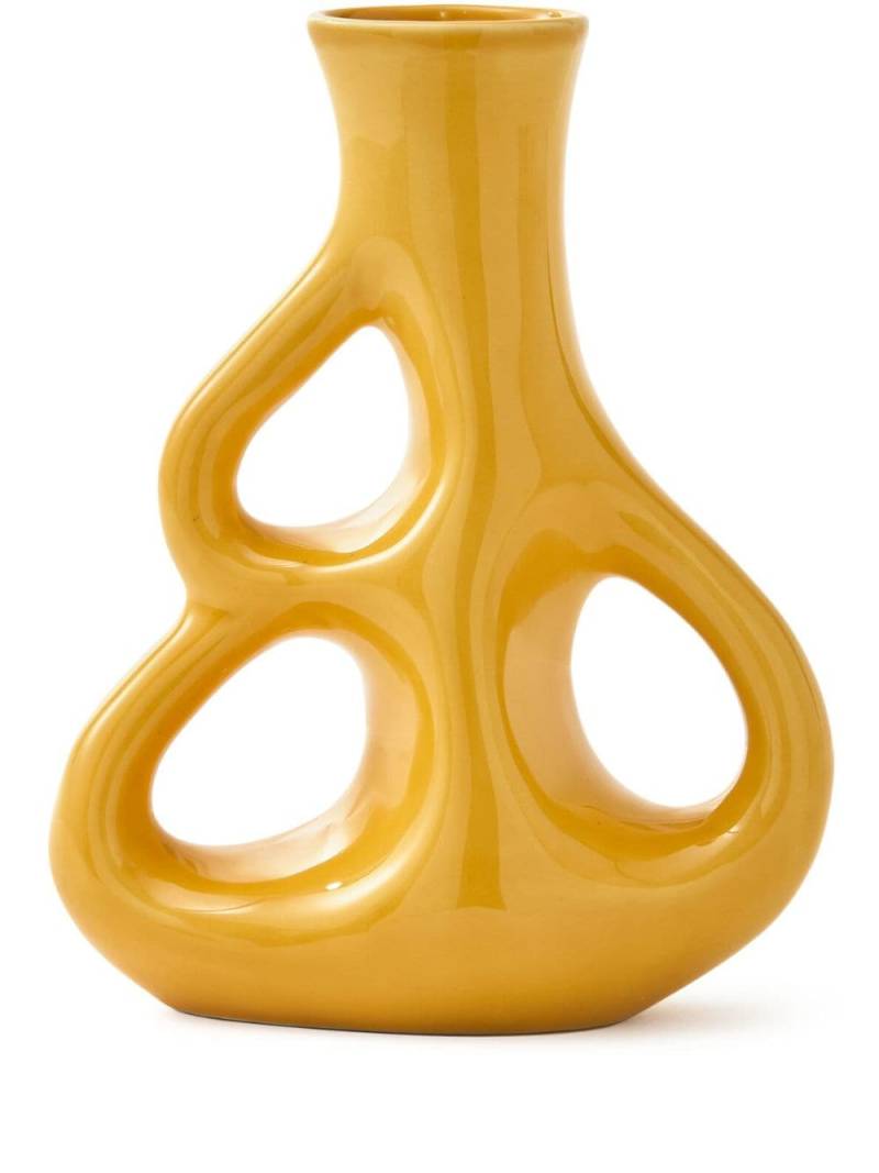 POLSPOTTEN Three Ears ceramic vase (50.5cm x 22cm) - Yellow von POLSPOTTEN