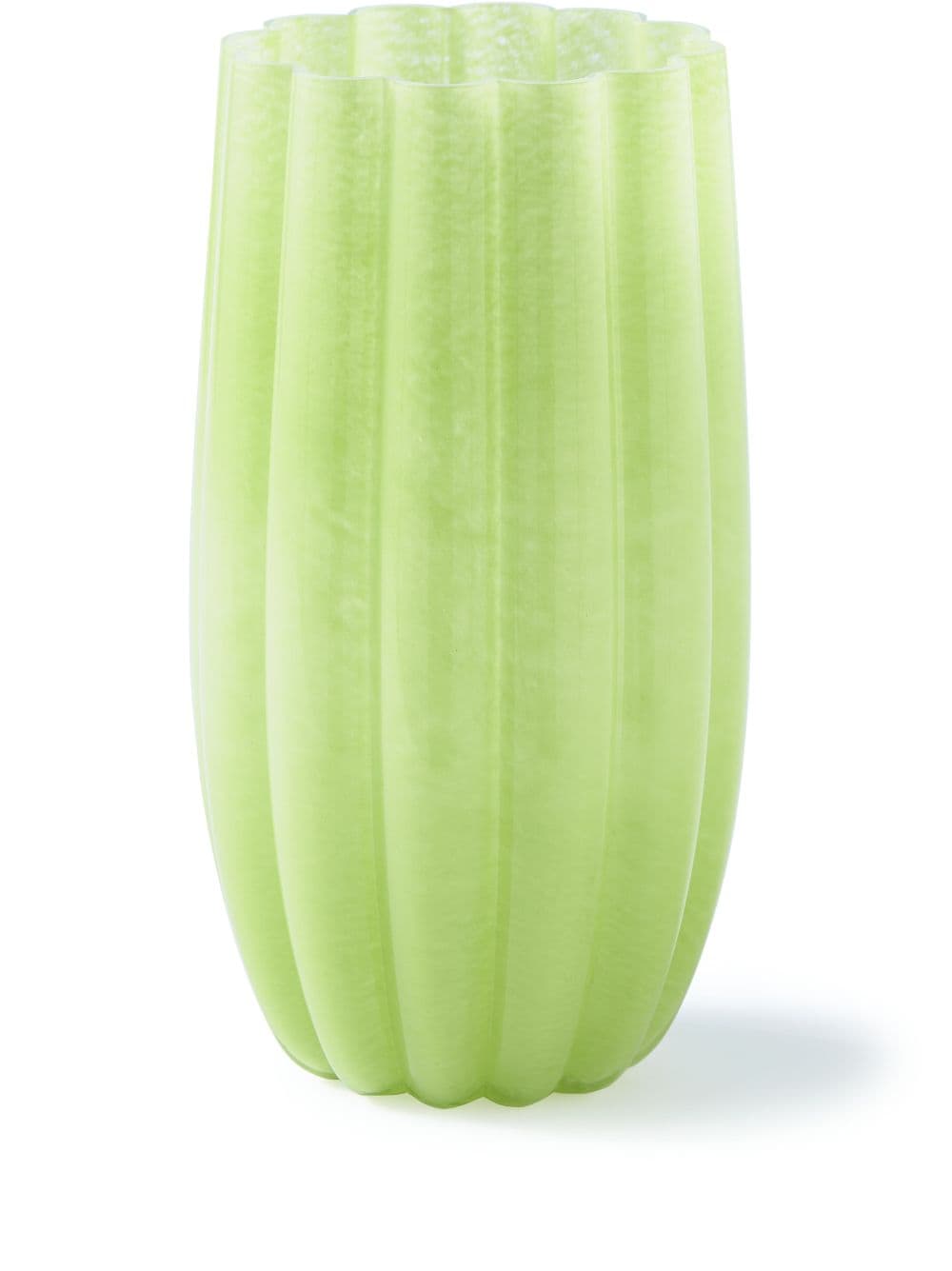 POLSPOTTEN large Melon glass vase (38cm) - Green von POLSPOTTEN