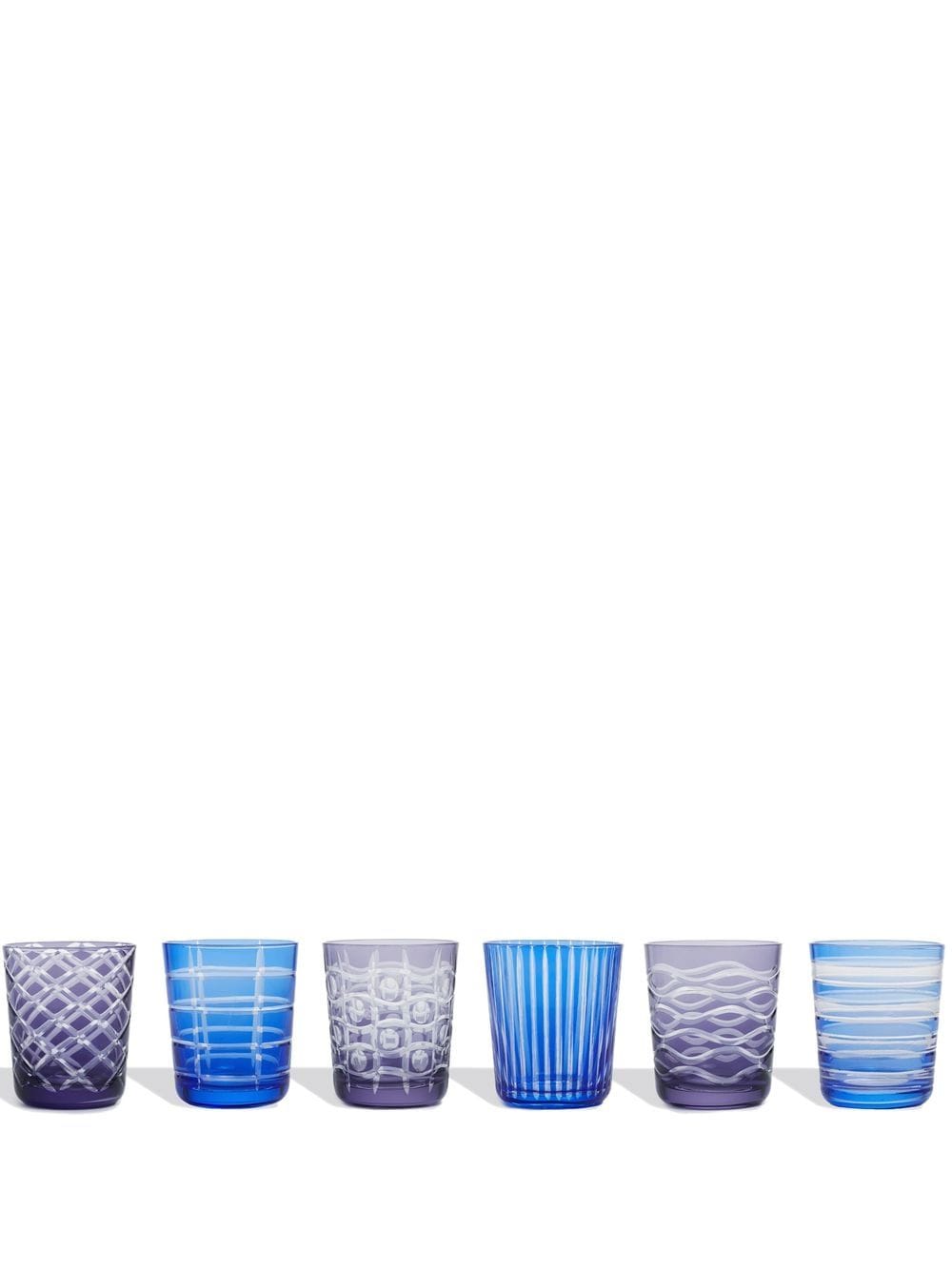 POLSPOTTEN set of six cobalt tumblers - Blue von POLSPOTTEN