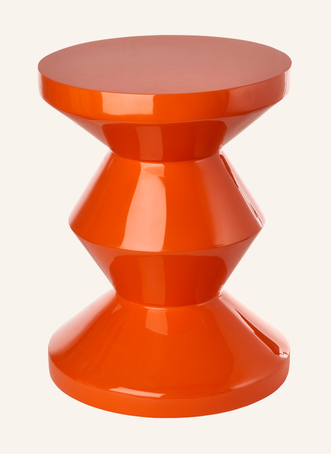 Polspotten Hocker Zig Zag orange Polspotten Hocker Zig Zag orange von POLSPOTTEN