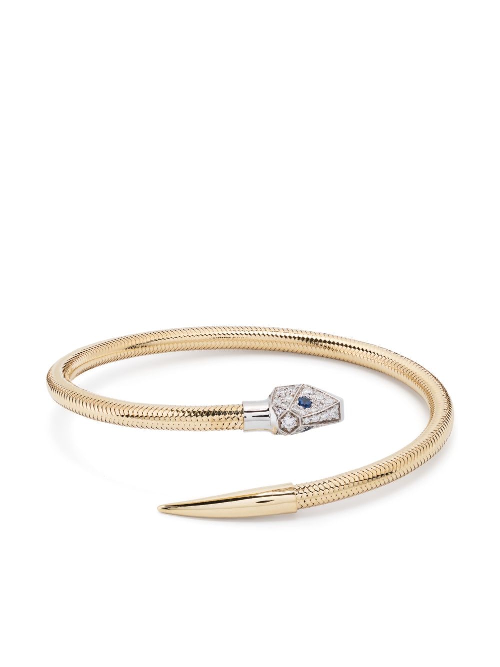 PONTE VECCHIO 18kt yellow gold Nobile diamond and sapphire bracelet von PONTE VECCHIO