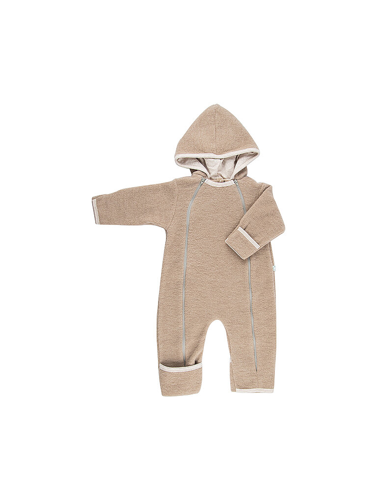 POPOLINI Baby Wollfleece Overall beige | 50-56 POPOLINI Baby Wollfleece Overall beige | 50-56 von POPOLINI