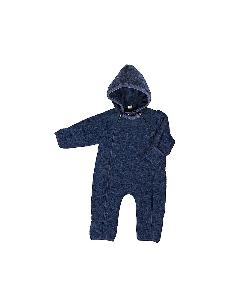 POPOLINI Baby Wollfleece Overall dunkelblau | 50-56 POPOLINI Baby Wollfleece Overall dunkelblau | 50-56 von POPOLINI