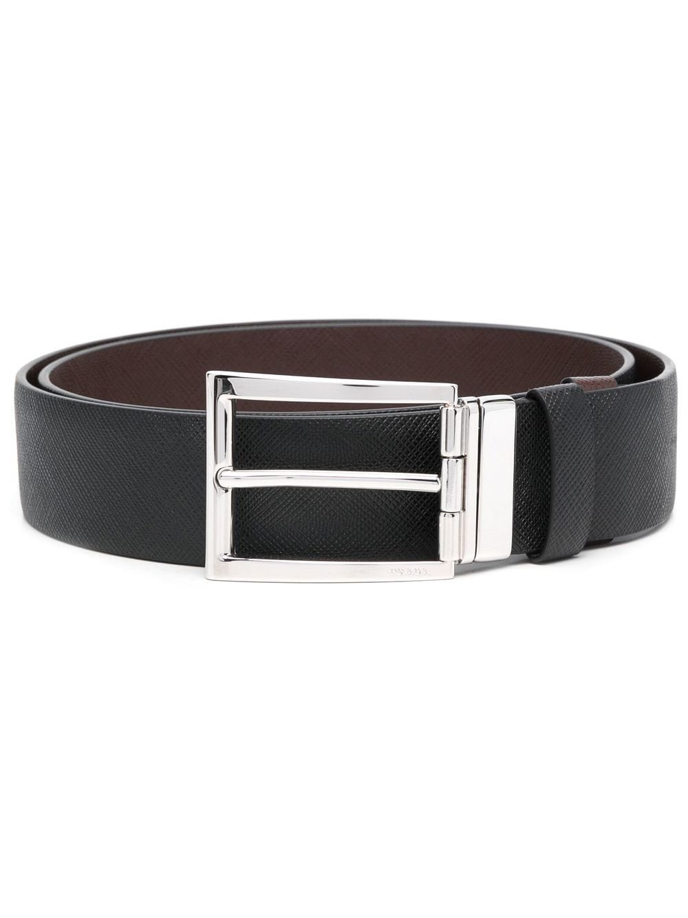 Prada Saffiano leather belt - Black von Prada
