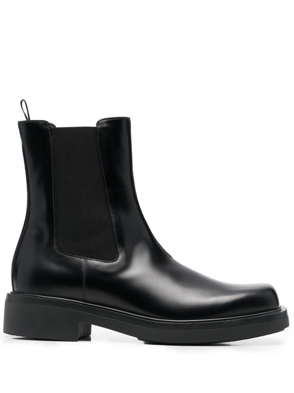 Prada brushed-finish Chelsea boots - Black von Prada