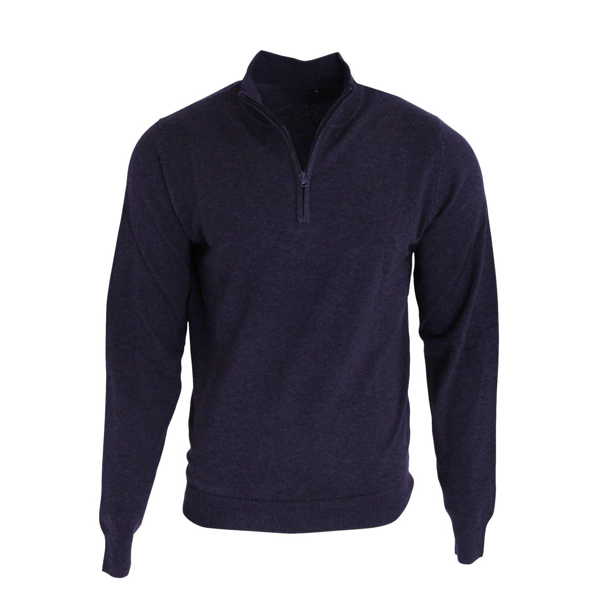 14 Zip Strick Sweater Herren Marine S von PREMIER