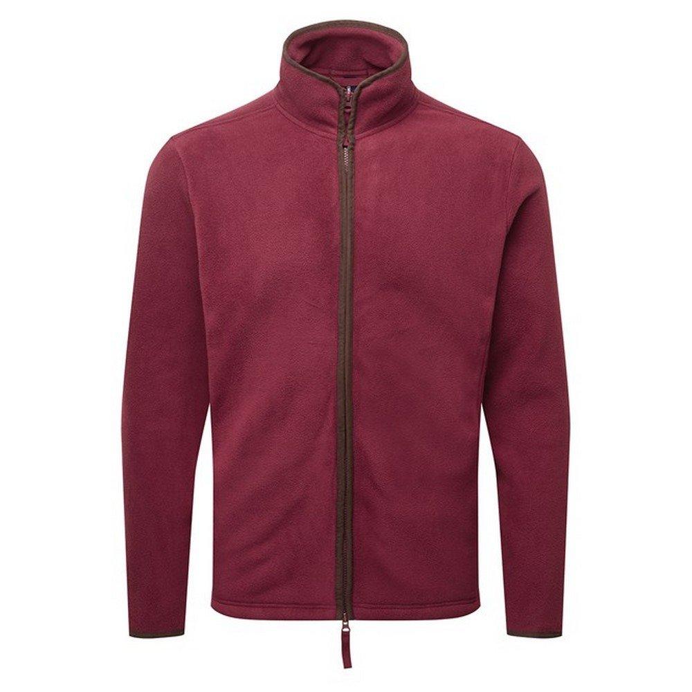 Artisan Fleecejacke Herren Weinrot 3XL von PREMIER