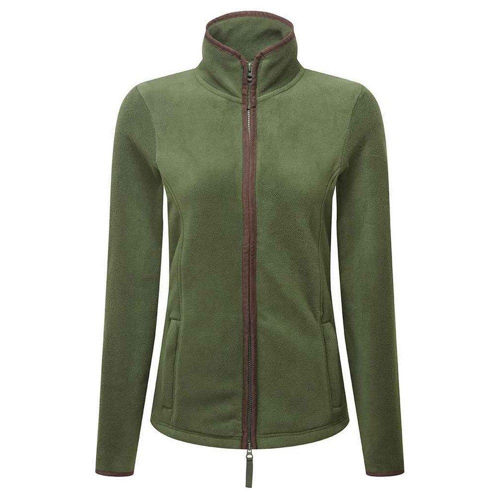 Artisan Fleecejacke Kontrastbesatz Damen Apfelgrün 3XL von PREMIER