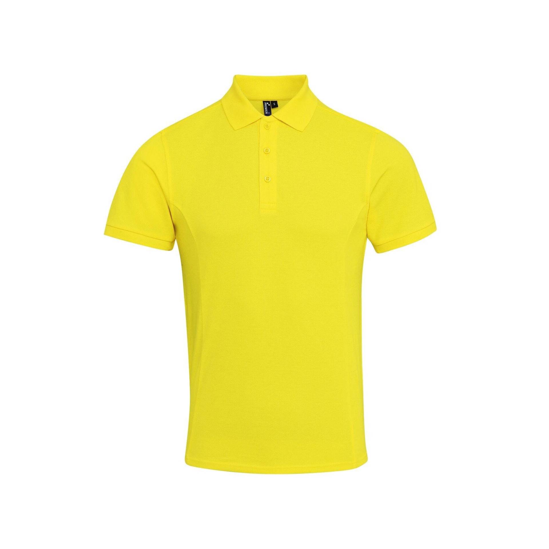 Coolchecker Piquépoloshirt Mit Coolplus Herren Gelb XL von PREMIER