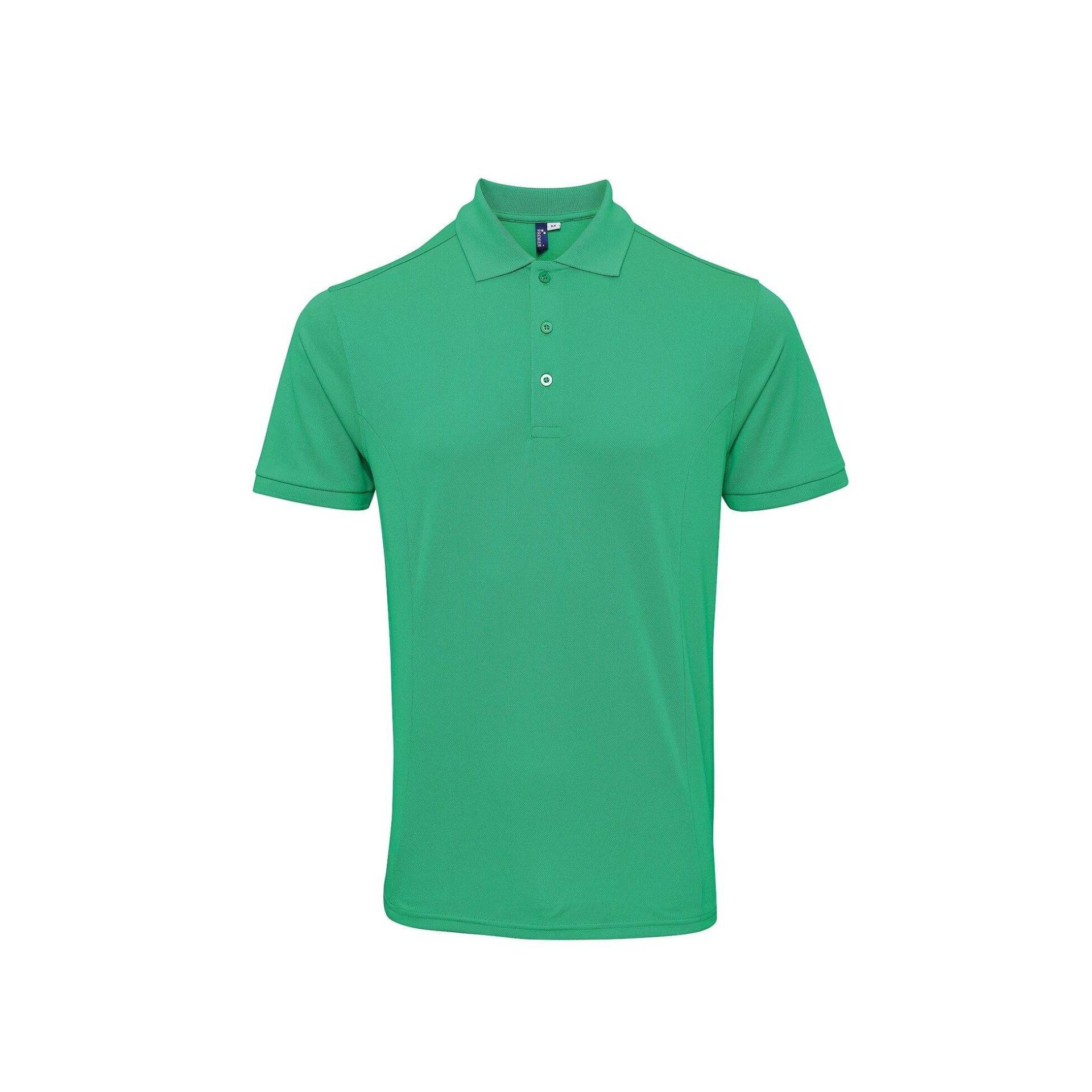 Coolchecker Piquépoloshirt Mit Coolplus Herren Grün L von PREMIER