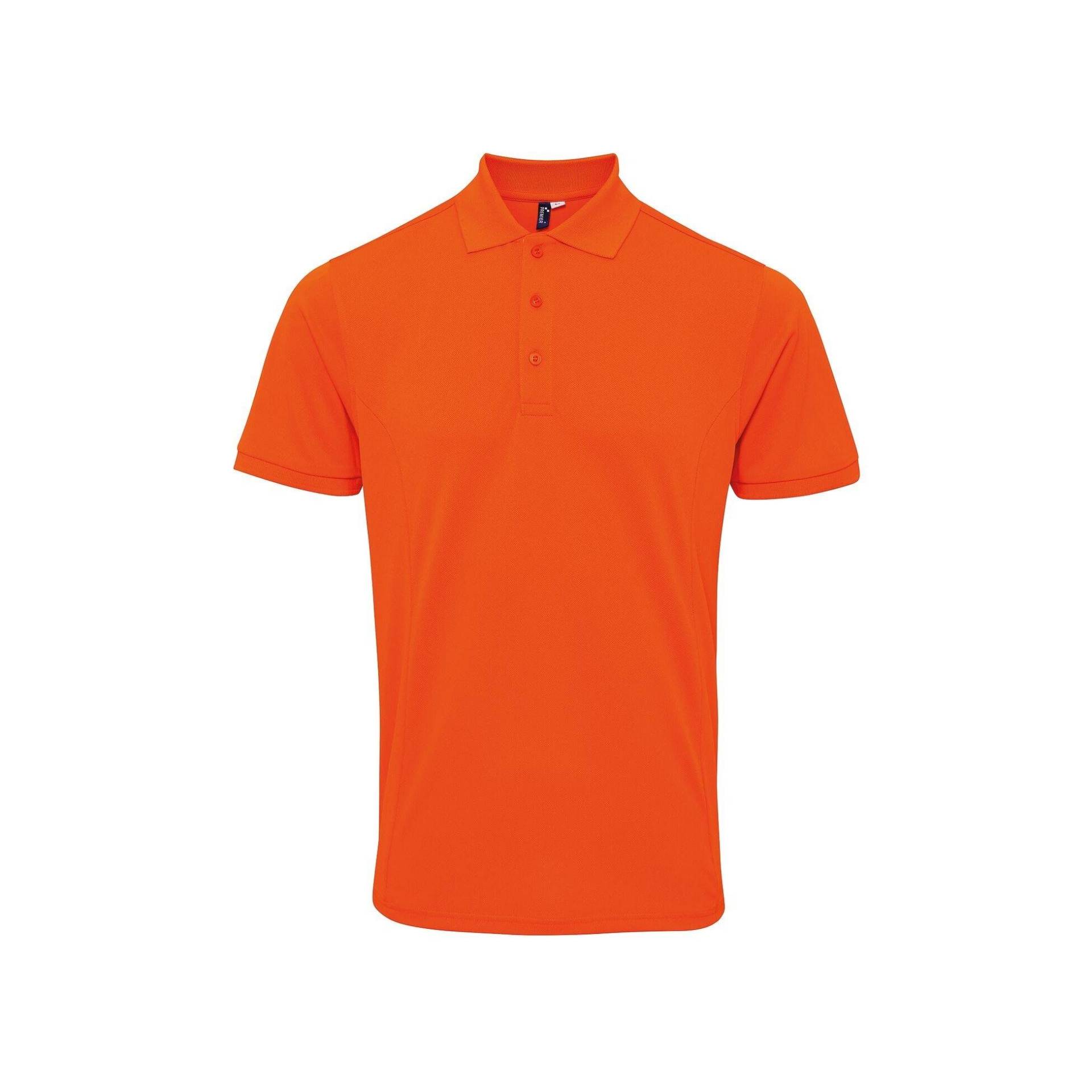 Coolchecker Piquépoloshirt Mit Coolplus Herren Orange 4XL von PREMIER