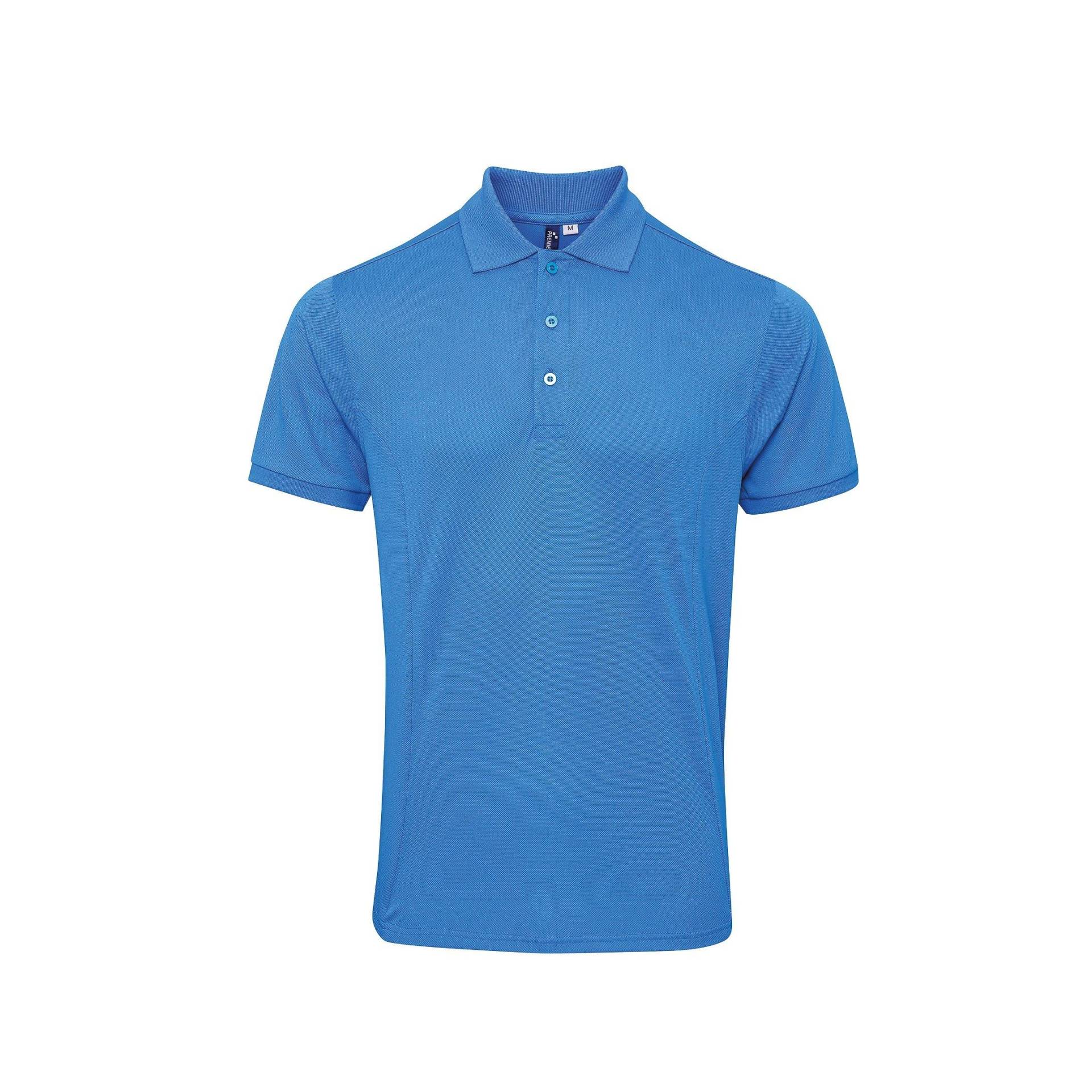 Coolchecker Piquépoloshirt Mit Coolplus Herren Saphirblau L von PREMIER