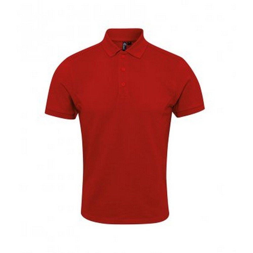 Coolchecker Plus Pique Polo T-shirt Herren Rot Bunt 6XL von PREMIER